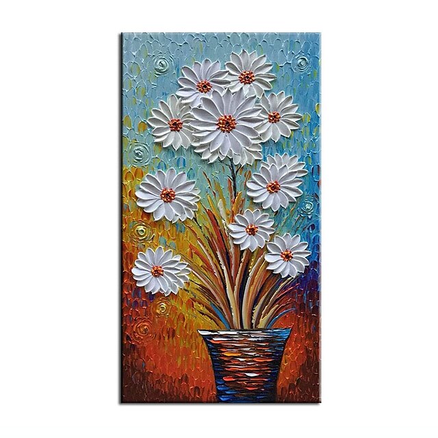 Home & Garden Wall Art | Oil Painting Handmade Hand Painted Wall Art Nordic Contemporary Thick Knife Flower Abstract Gift Home D