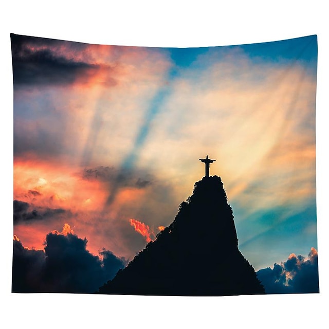 Home & Garden Home Decor | Cross Jesus Wall Tapestry Art Decor Blanket Curtain Hanging Home Bedroom Living Room Dorm Decoration 