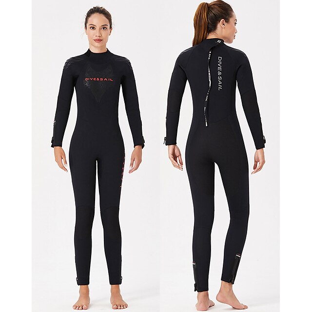 Sports & Outdoors Surfing, Diving & Snorkeling | Dive&Sail Womens Full Wetsuit 5mm SCR Neoprene Diving Suit Thermal Warm Windpro