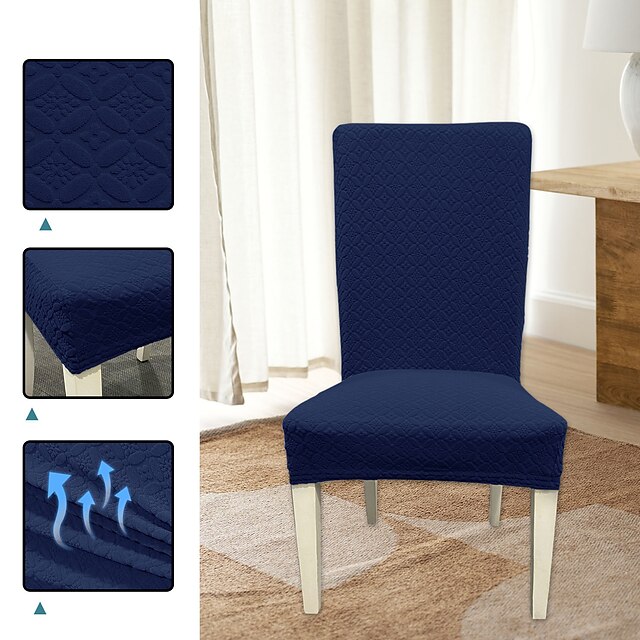 

2 Pcs Stretch Kitchen Chair Cover Slipcover Chair Protector Cover Seat Slipcover with Elastic Band for Dining Room,Wedding, Ceremony, Banquet,Home Decor