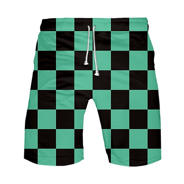 

Inspired by Demon Slayer: Kimetsu no Yaiba Kamado Tanjiro Cartoon Manga 100% Polyester Anime Harajuku Graphic Kawaii Shorts For Men's / Women's