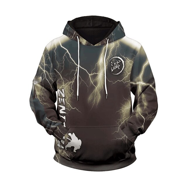 

Inspired by Demon Slayer: Kimetsu no Yaiba Agatsuma Zenitsu Hoodie Cartoon 100% Polyester Anime Harajuku Graphic Kawaii Hoodie For Men's / Women's / Couple's