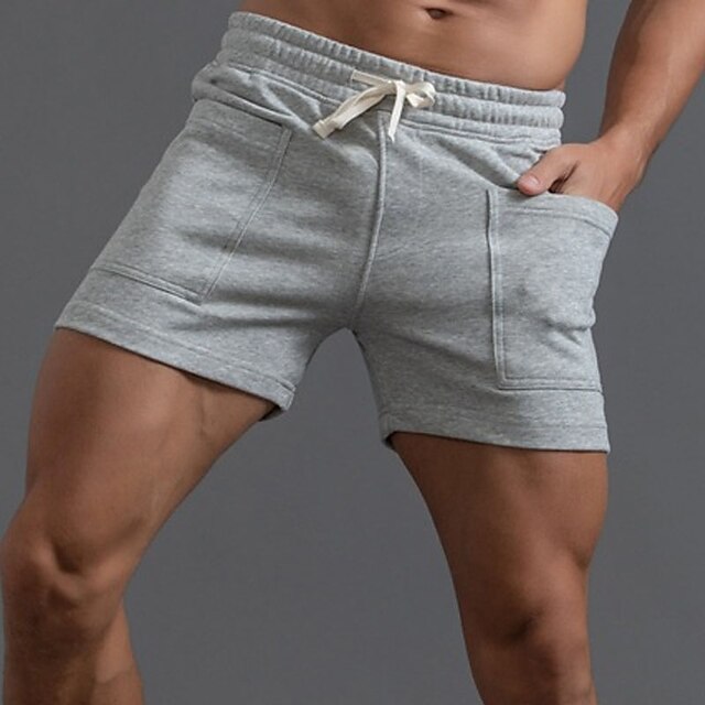 

Men's Stylish Casual / Sporty Shorts Drawstring Pocket Elastic Waist Short Pants Sports Outdoor Daily Micro-elastic Solid Color Comfort Breathable Mid Waist ArmyGreen Grass Green Pink Khaki Light Grey