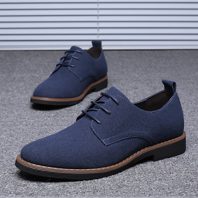 

Men's Oxfords Comfort Shoes Casual Athletic Walking Shoes PU Black Gray Brown Spring