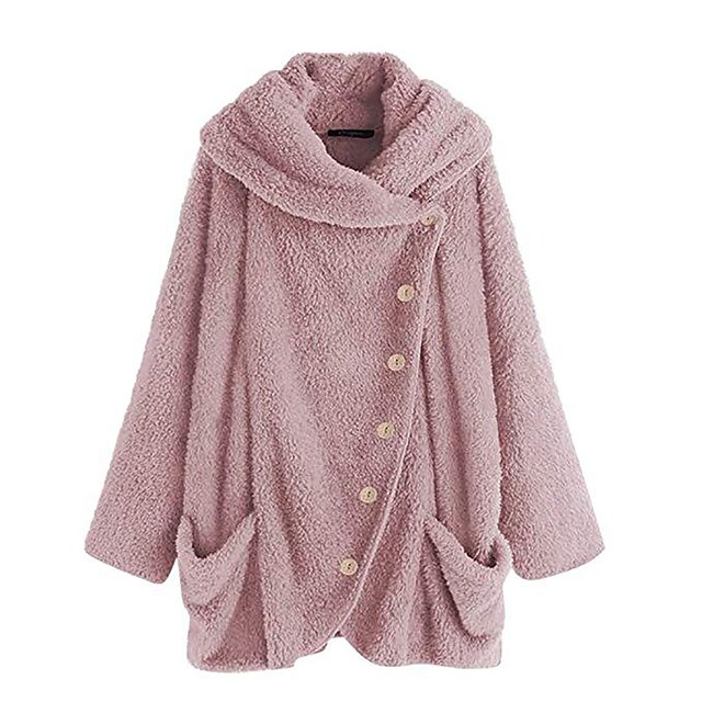 

Women's Plus Size Jacket Pocket Plain Sports Vacation Long Sleeve Crewneck Regular Spring Summer Blue Black Gray L XL XXL 3XL 4XL