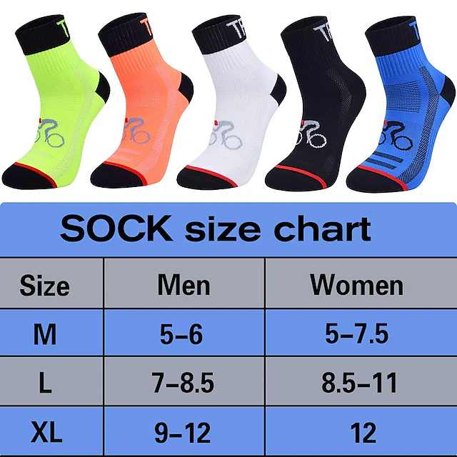 Compression Socks Athletic Sports Socks Crew Socks Cycling Socks Men's ...