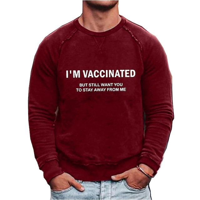 

Men's Sweatshirt Pullover Graphic Letter Print Sports Outdoor Casual Daily Hot Stamping Basic Casual Hoodies Sweatshirts Black Gray Red