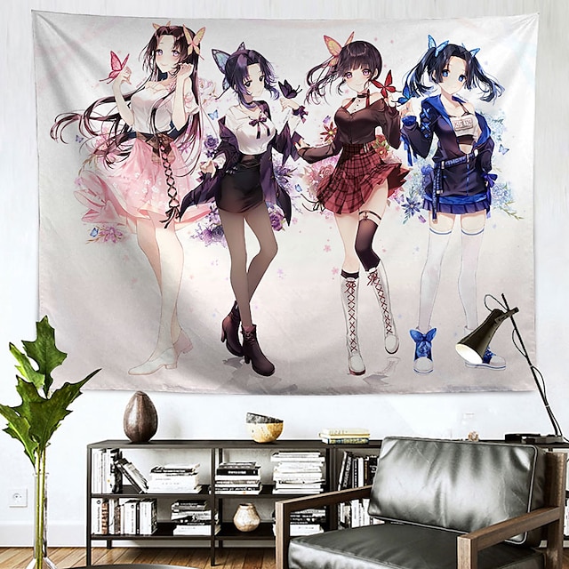 Home & Garden Home Decor | Demon Slayer Anime Wall Tapestry Art Decor Blanket Curtain Hanging Home Bedroom Living Room Decoratio