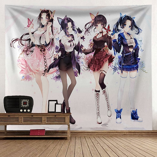 Home & Garden Home Decor | Demon Slayer Anime Wall Tapestry Art Decor Blanket Curtain Hanging Home Bedroom Living Room Decoratio