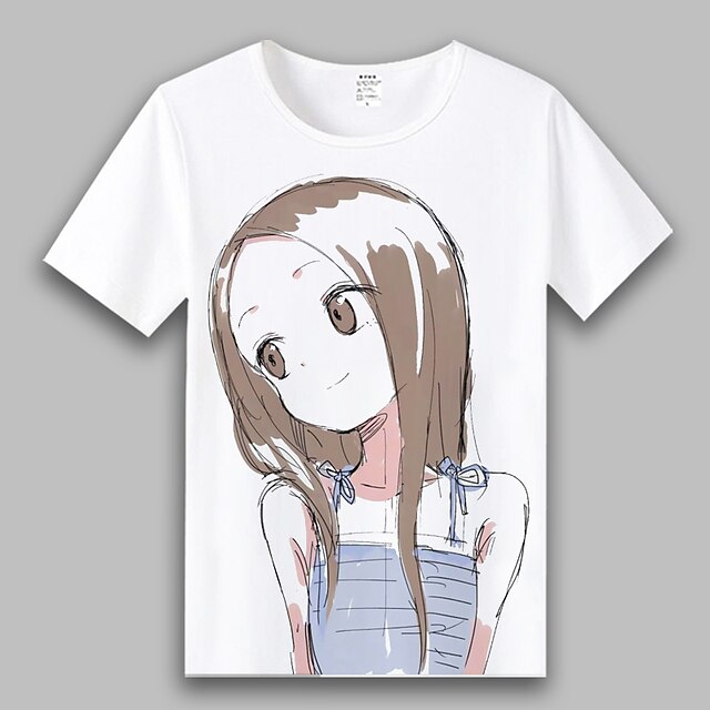 Toys & Hobbies Cosplay & Costumes | Inspired by Teasing Master Takagi-san Takagi Nishikata T-shirt Anime 100% Polyester Anime 3D