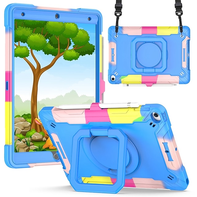 

Case For iPad 10.2 2021 2020 2019 Heavy Duty Armor Shockproof Kids Tablet Cover For iPad 9th 8th 7th generation Tablet Case