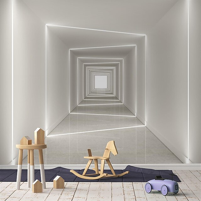 

Mural Wallpaper Wall Sticker Covering Print Peel And Stick Removable Self Adhesive Artistic Grid Pvc / Vinyl Home Decor