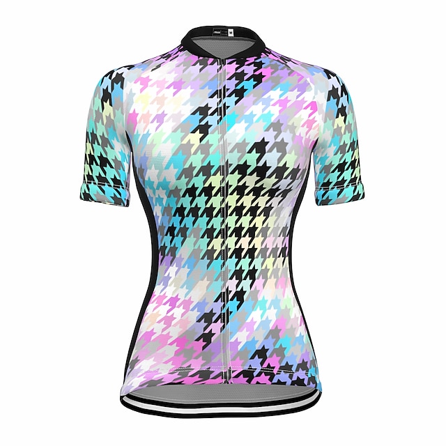 

21Grams Women's Short Sleeve Cycling Jersey Summer Spandex Blue Bike Top Mountain Bike MTB Road Bike Cycling Quick Dry Moisture Wicking Sports Clothing Apparel / Stretchy / Athleisure