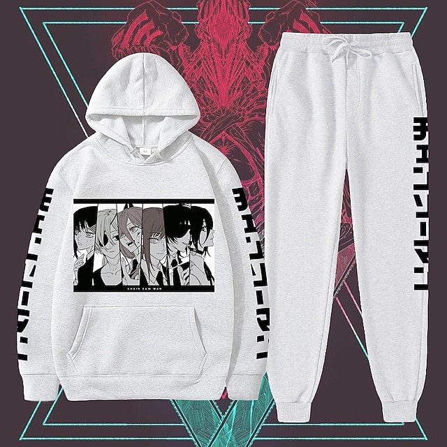 

Inspired by Chainsaw Man Makima Pants Outfits 100% Polyester Anime Harajuku Graphic Kawaii Pants For Men's / Women's / Couple's / Hoodie / Hoodie