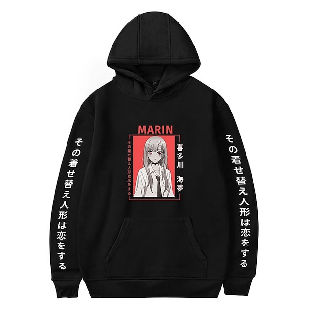 

Inspired by My Dress-up Darling Marin Kitagawa Hoodie Cartoon 100% Polyester Anime Harajuku Graphic Kawaii Hoodie For Men's / Women's / Couple's