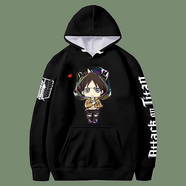 

Inspired by Attack on Titan levi ackerman Hoodie Anime 100% Polyester Anime Harajuku Graphic Kawaii Hoodie For Men's / Women's / Couple's