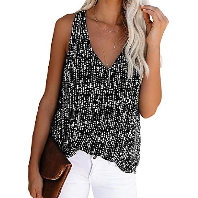 TOTOD Cami Tops for Womens Ladies Summer Casual Ruffles Sleevess Vest Plain T-Shirt Blouse 