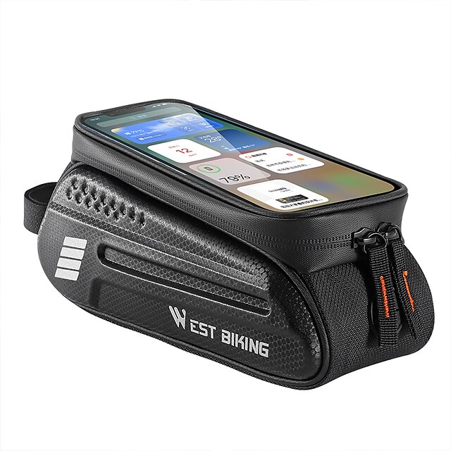 

WEST BIKING 1.5 L Bike Frame Bag Top Tube Outdoor Phone / Iphone Travel Bike Bag Polyster EVA Bicycle Bag Cycle Bag Cycling Triathlon