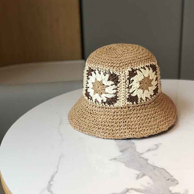 

Fashion Basketwork Hats with Flower 1pc Wedding Headpiece