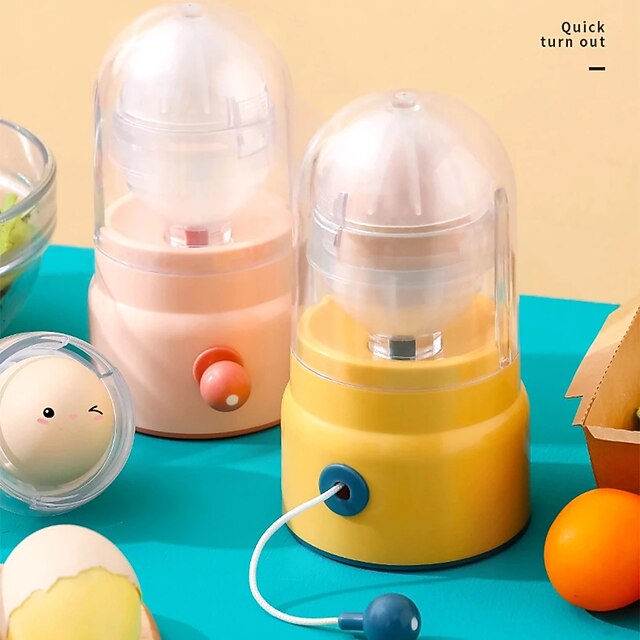 

Creative Egg Scrambler Manual Egg Pulling Egg Yolk Protein Mixed Shaker Portable Breakfast Golden Egg Kitchen Cooking Tool