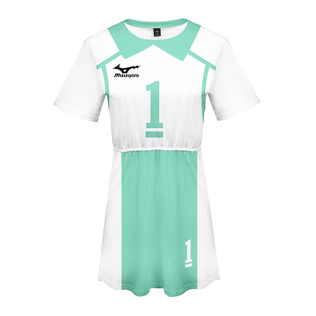 

Inspired by Haikyuu Aoba Johsai High School Dress Cartoon 100% Polyester Anime Harajuku Graphic Kawaii Dress For Women's