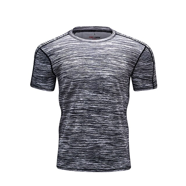 Sports & Outdoors Running, Jogging & Walking | Mens Compression Shirt Running Base Layer Top Athletic Athleisure Summer Spandex 