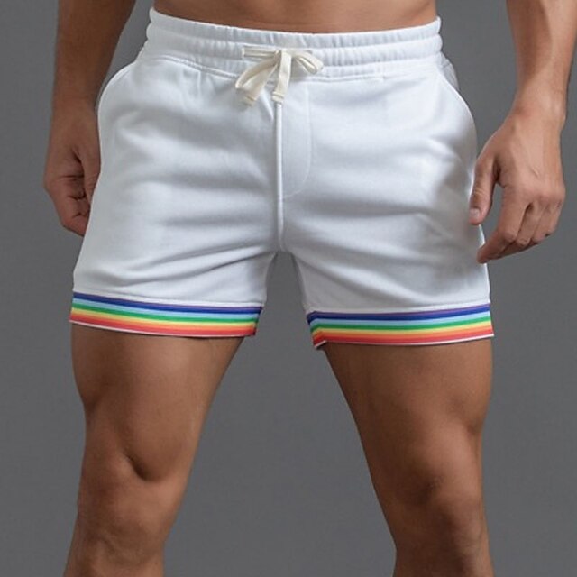 

Men's Stylish Casual / Sporty Shorts Drawstring Pocket Elastic Waist Short Pants Sports Outdoor Daily Micro-elastic Stripe Comfort Breathable Mid Waist Gray Green Blue White Black Khaki L XL XXL 3XL