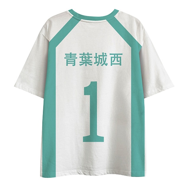 Toys & Hobbies Cosplay & Costumes | Inspired by Haikyuu Aoba Johsai High School T-shirt Cartoon 100% Polyester Anime Harajuku Gr