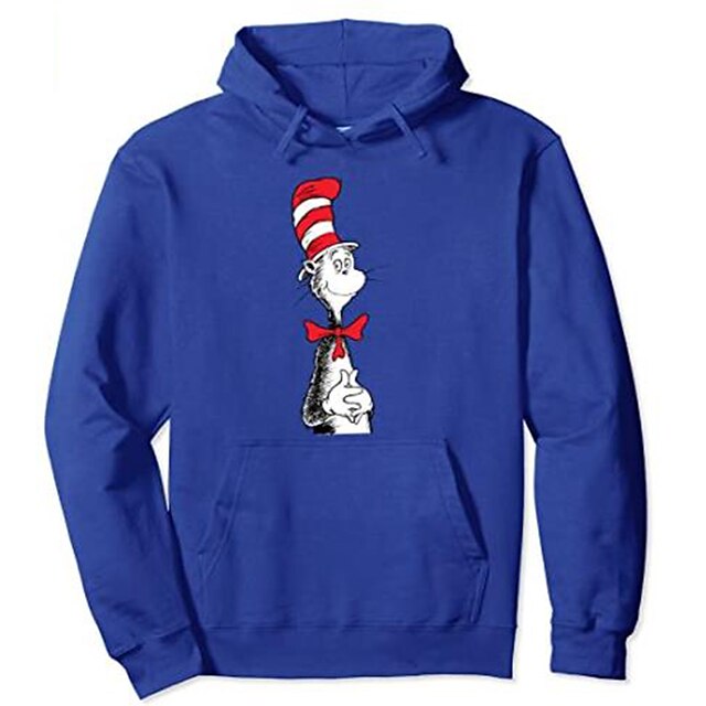 

Inspired by The Cat in the Hat Dr. Seuss Hoodie Cartoon 100% Polyester Anime Harajuku Graphic Kawaii Hoodie For Men's / Women's / Couple's