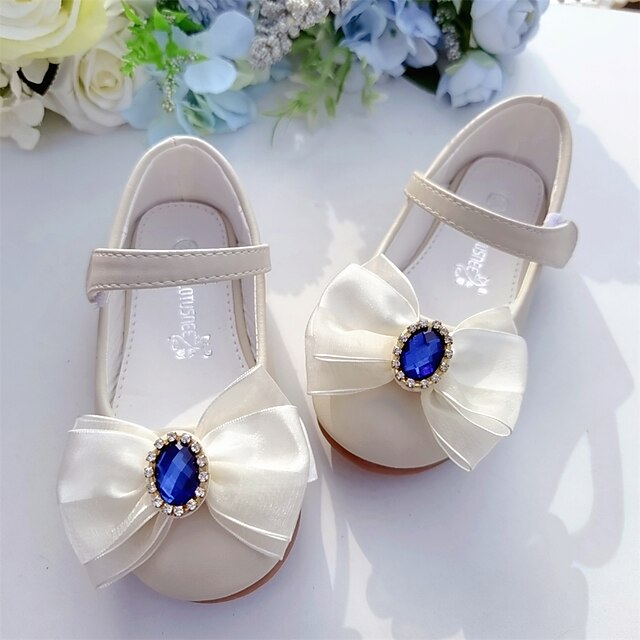 Shoes & Bags Kids Shoes | Girls Flats Flower Girl Shoes Microfiber Little Kids(4-7ys) Pink Ivory Fall Spring - IZ34029