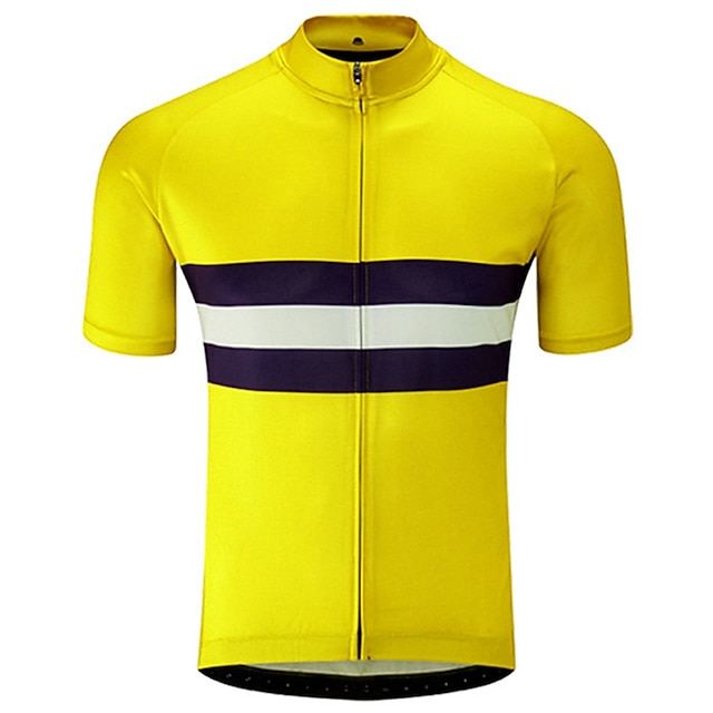 21Grams Men's Cycling Jersey Short Sleeve Bike Jersey Top with 3 Rear