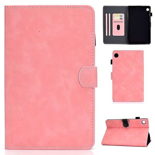 

Tablet Case Cover For Samsung Galaxy Tab S8 S7 Plus FE A8 A7 Lite S6 Lite Portable Shockproof Dustproof Solid Colored PU Leather