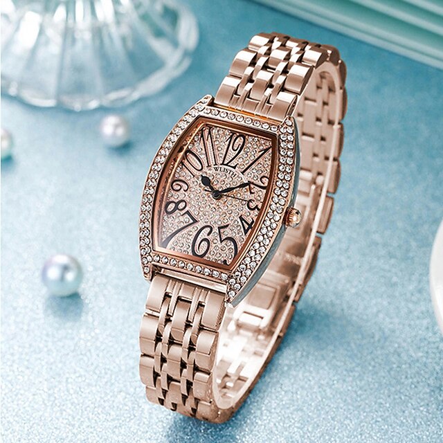

WLISTH Quartz Watch for Women Analog - Digital Quartz Stylish Glitter Diamond / Rhinestone Decorated Case Diamond Stainless Steel Stainless Steel Rustic Theme
