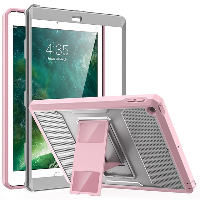 

Case for Apple iPad 10.2'' 9th 8th 7th iPad Air 4th iPad Pro 12.9'' 5th iPad mini 6th 2021 2020 Heavy Duty Shockproof Full Body Hybrid Cover with Built-in Screen Protector for iPad 9.7