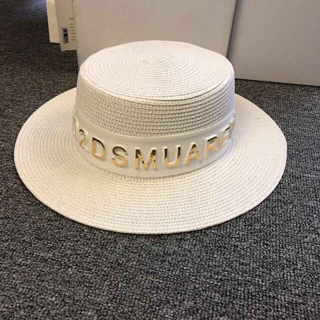 

Fashion Basketwork Hats with Bandage 1pc Wedding Headpiece