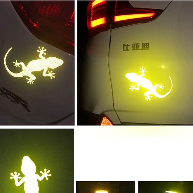 Home & Garden Home Decor | Gecko Car Stickers Safe Strong Reflection to Block Scratches Creative Waterproof Car Decoration Stick