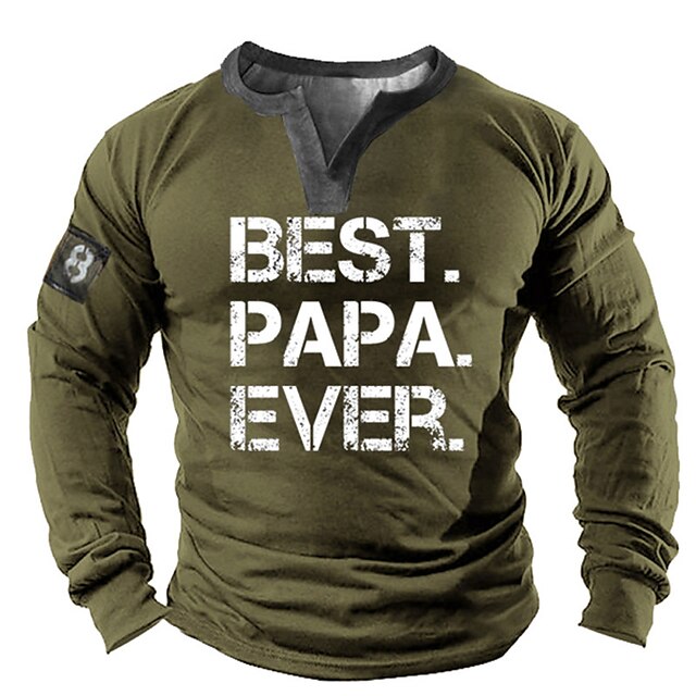 

Men's Sweatshirt Pullover Graphic Letter Sports Outdoor Casual Daily 3D Print Basic Casual Hoodies Sweatshirts Army Green
