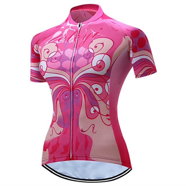 

21Grams Women's Short Sleeve Cycling Jersey Summer Spandex Red Bike Top Mountain Bike MTB Road Bike Cycling Quick Dry Moisture Wicking Sports Clothing Apparel / Athleisure