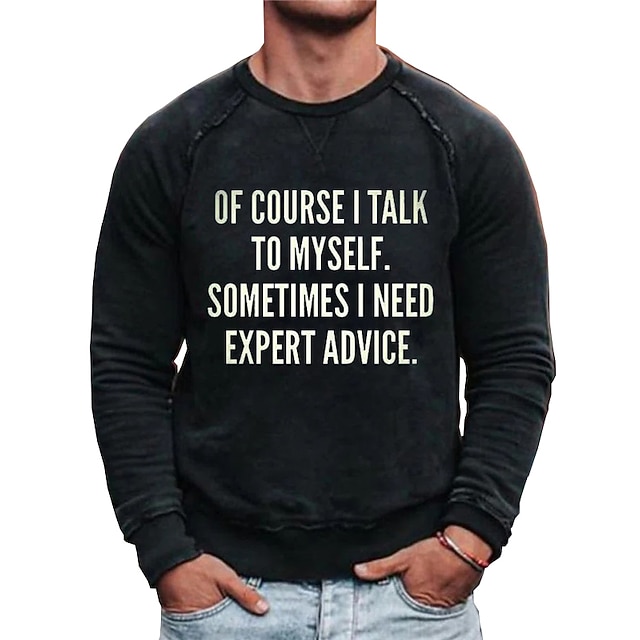 

Men's Sweatshirt Pullover Graphic Letter Print Sports Outdoor Casual Daily Hot Stamping Basic Casual Hoodies Sweatshirts White Black
