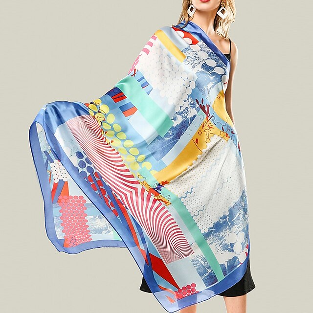 

Sleeveless Ladies Terylene Party / Holiday Women's Wrap / Women's Scarves With Pattern / Print