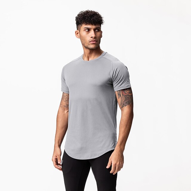 Sports & Outdoors Running, Jogging & Walking | Mens Running Shirt Top Athletic Athleisure Summer Quick Dry Sweat Out Sweat wicki