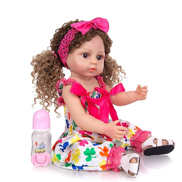 

Reborn Baby Dolls, Realistic Newborn Baby Dolls, 22 inch Silicone Real Toddler Girl Lifelike