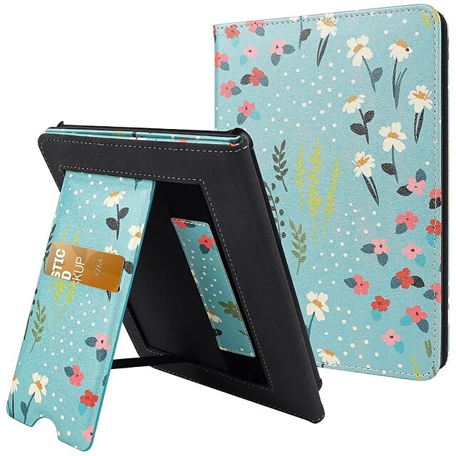 

Stand Case for 6.8 Kindle Paperwhite(11th Generation 2021) Kindle Paperwhite Premium PU Leather Smart Cover with Auto Sleep Wake Card Slot and Hand Strap