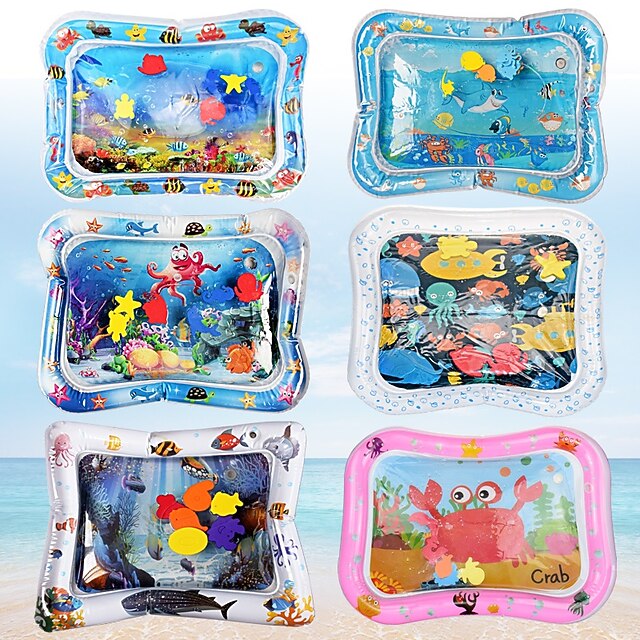 

Water Mat Inflatable Cushion Infant Toddler Water Play Mat for Boy and Girls Early Education Developing Toy Summer Toys