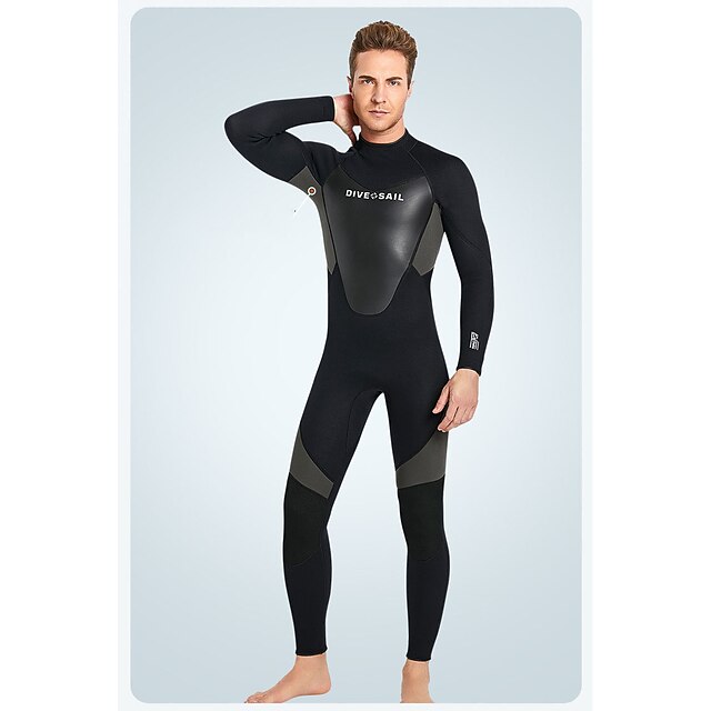 Sports & Outdoors Surfing, Diving & Snorkeling | Dive&Sail Mens Full Wetsuit 3mm SCR Neoprene Diving Suit Thermal Warm Windproof