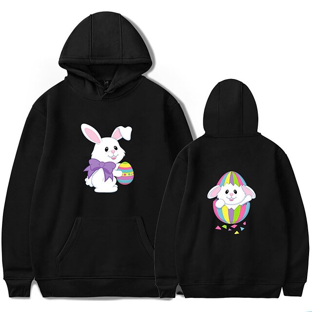 

Inspired by Easter Costume Bunny Hoodie Cartoon 100% Polyester Anime Harajuku Graphic Kawaii Hoodie For Men's / Women's / Couple's