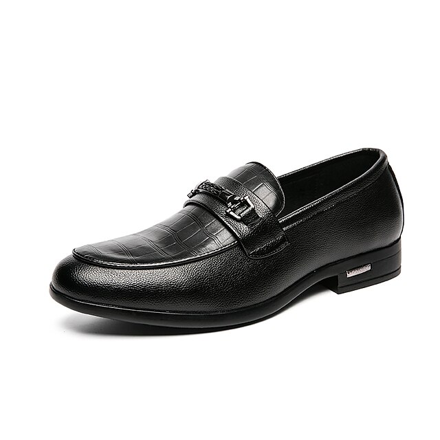 

Men's Loafers Slip-Ons Comfort Loafers Dress Loafers Casual British Daily Office Career PU Black Fall Spring