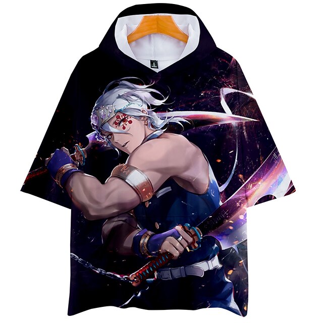 

Inspired by Demon Slayer: Kimetsu no Yaiba Tengen Uzui Hoodie Cartoon 100% Polyester Anime Harajuku Graphic Kawaii Hoodie For Men's / Women's / Couple's