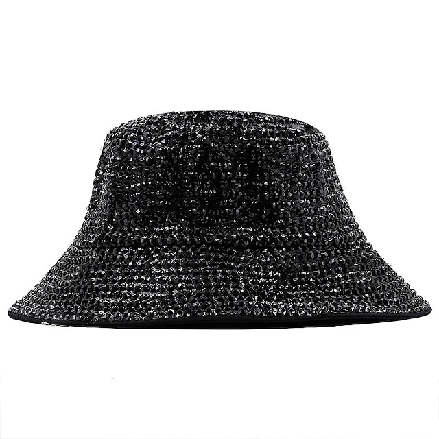 

Simple Solid Color Polyester / Cotton Blend Hats with Glitter 1pc Party / Evening / Holiday Headpiece