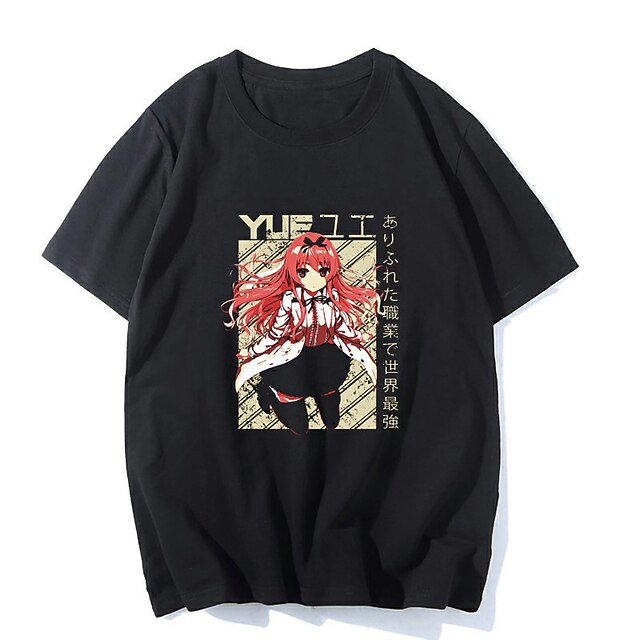 

Inspired by Arifureta: From Commonplace to World's Strongest Yue Nagumo Hajime T-shirt Cartoon 100% Polyester Anime Harajuku Graphic Kawaii T-shirt For Men's / Women's / Couple's